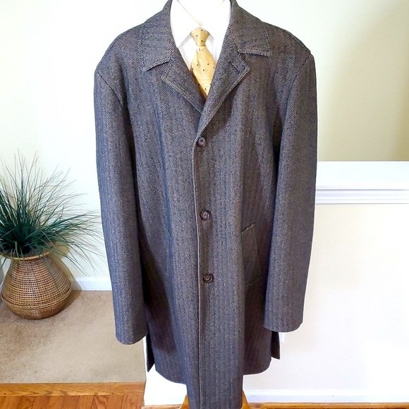 Italy-Battaglia Men's Overcoat - Picture 2 of 8